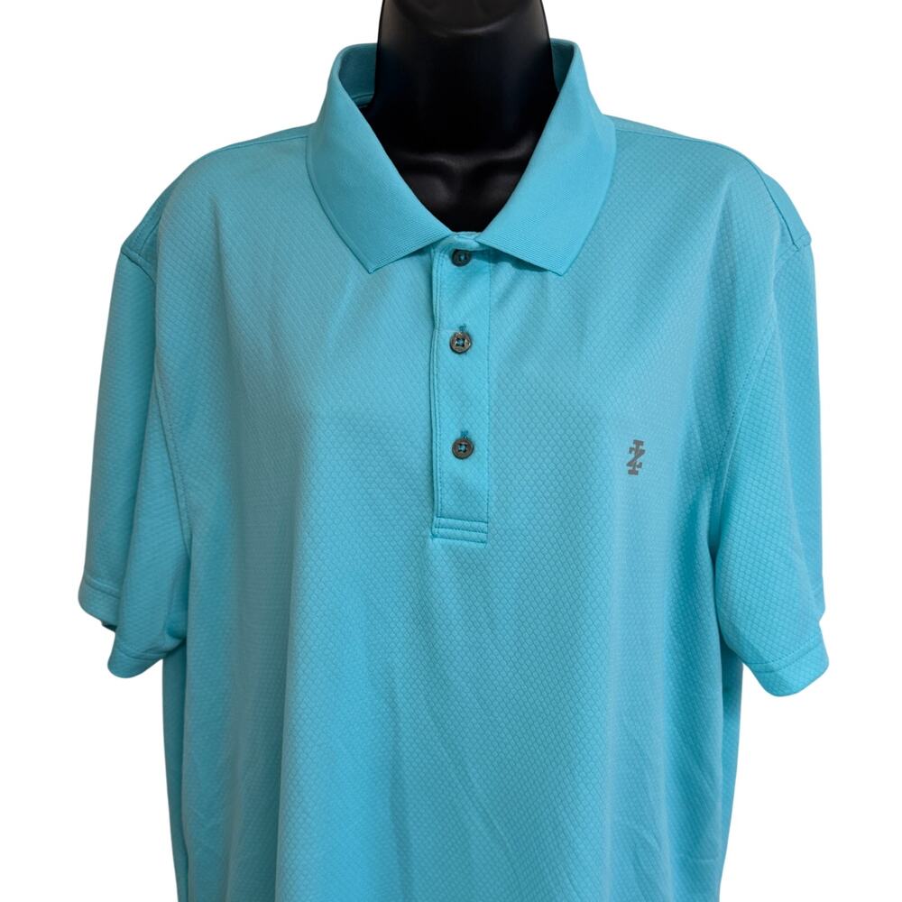 IZOD Golf Polo Mens Shirt XL Extra Large UPF 15 Sun Control Blue Collar NWT New - Picture 2 of 11